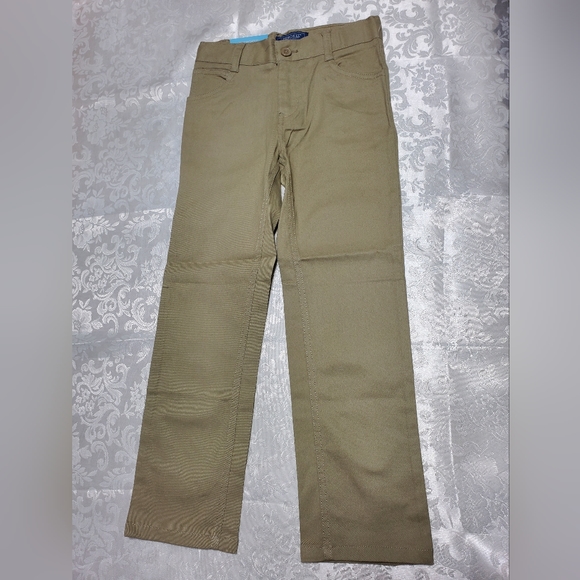 NWT Cherokee boys uniforms khaki adjustable pants - Picture 2 of 3